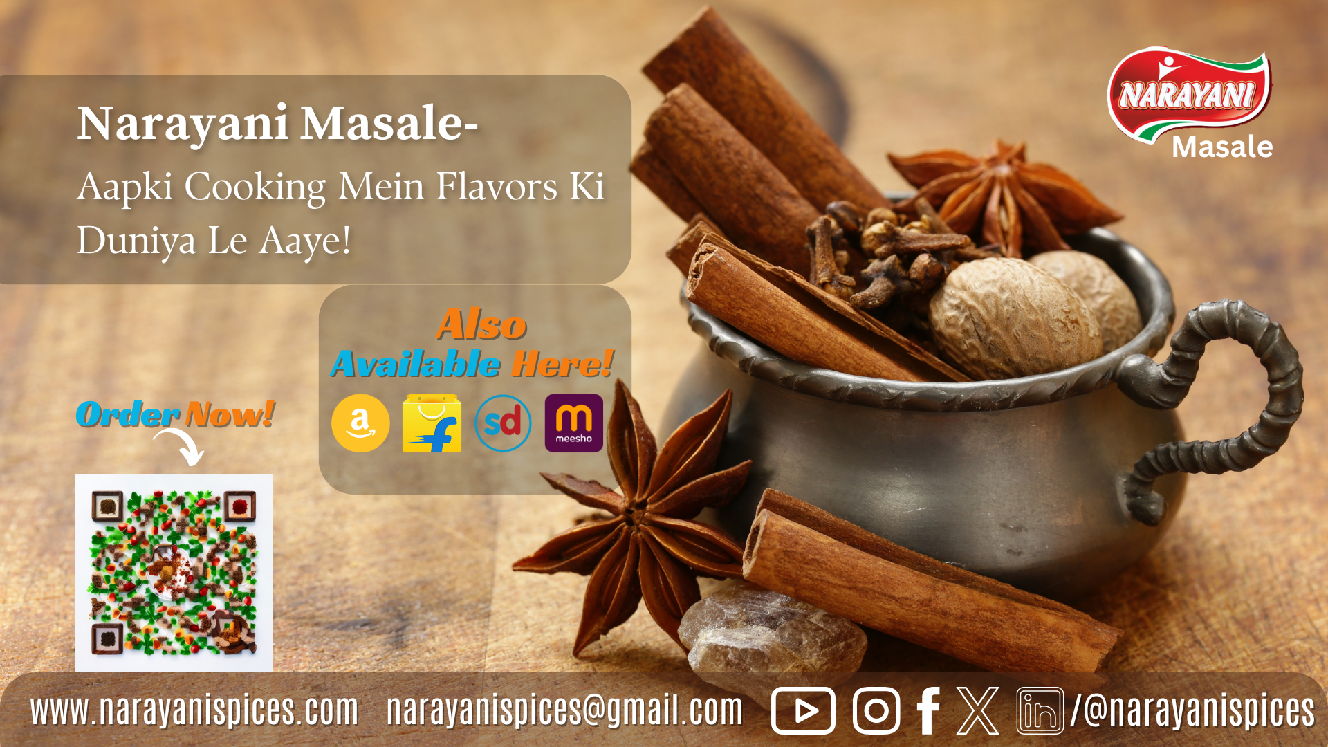 Narayani Spices – Aapki Cooking Mein Flavors Ki Duniya Le Aaye!